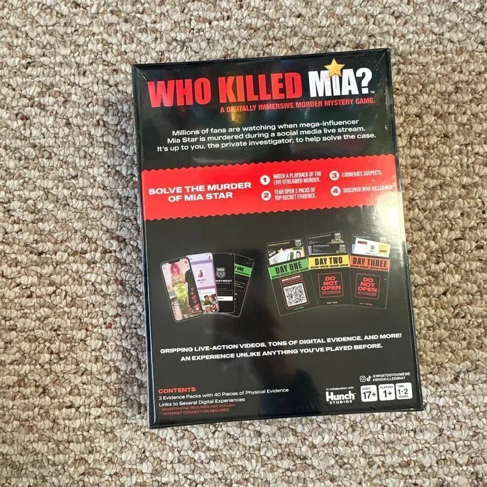 Who killed Mia? What do you meme party game 17+